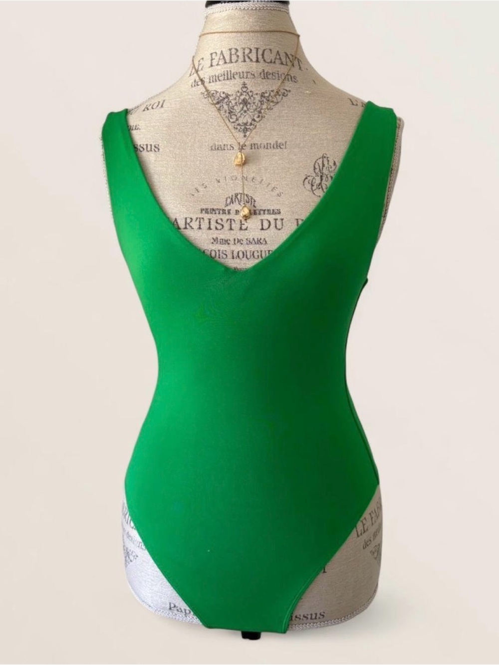 Babaton Bright Green One-Piece Contour Bodysuit - Size XS